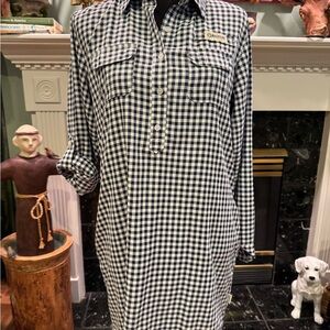 Magellan Gingham Long Sleeve Dress